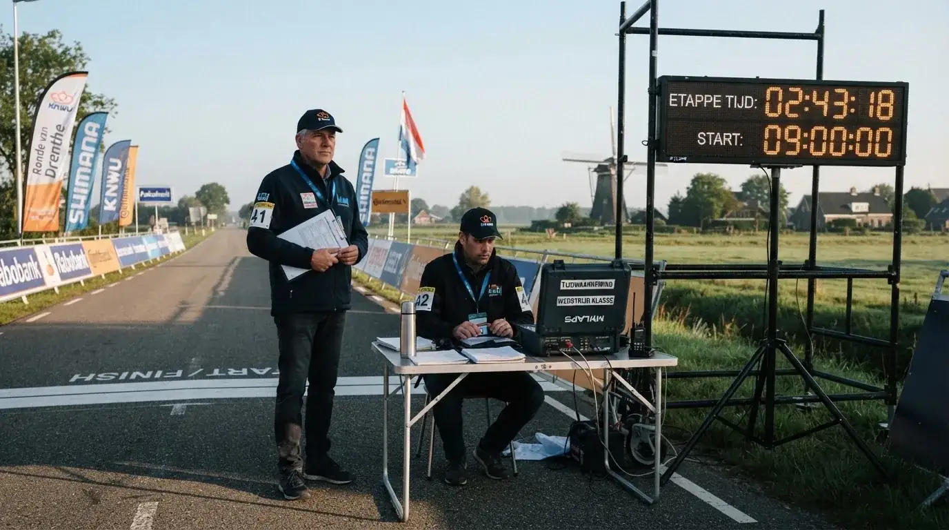 Een lege rechtszaal met houten banken in het ochtendlicht